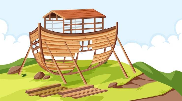 a blink of an eye, Prepared for Salvation, noah, building, ark