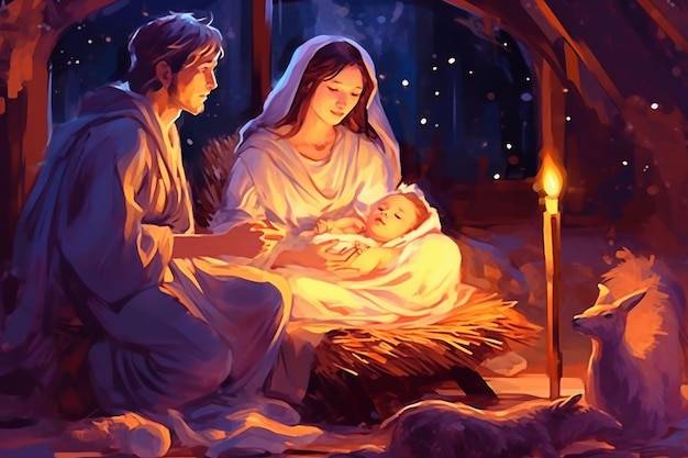 a blink of an eye. The Miracle Among Us, christmas, with, baby, jesus