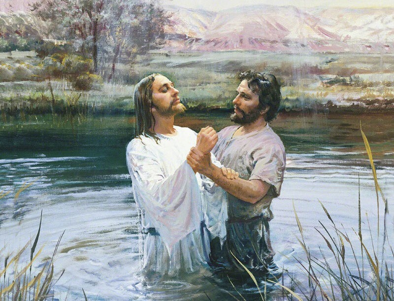 a blink of an eye, Courage Or Foolish, john the baptist with Jesus