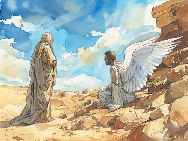 a blink of an eye ,Lords Angel Sent, hagar ,with angel