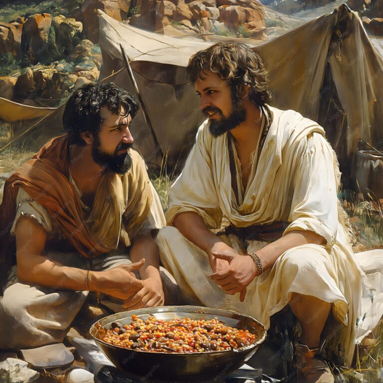 a blink of an eye, Angels Met Jacob, preparing, to, neet, esau