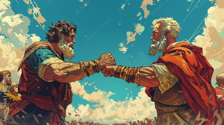 A blink of an eye, Trusting in God, jacob, and ,esau , hugging