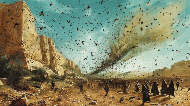a blink of an eye, Snare to Us, locust plague
