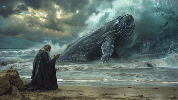 a blink of an eye, Book of Jonah, Jonah ,spit, out, by ,fish, on, dry , ground