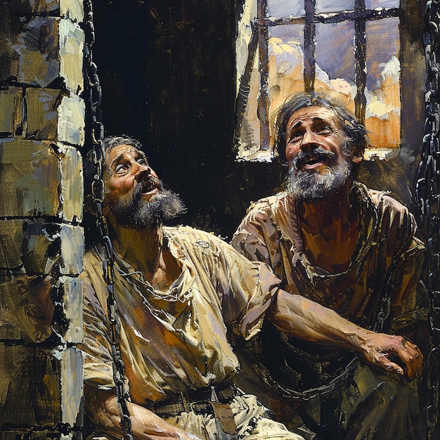 a blink of an eye, Stand Firm in the Lord, paul, talking, with ,someone,in, jail