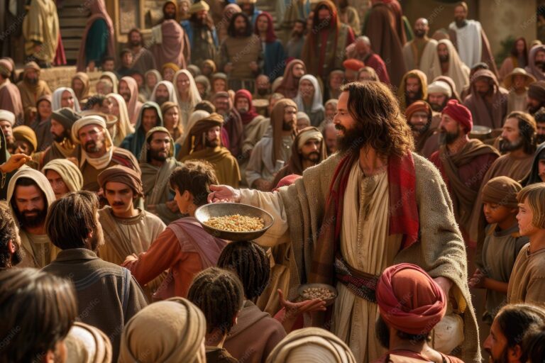 a blink of an eye, Great Crowd Of People, JESUS, FEEDING, CROWD