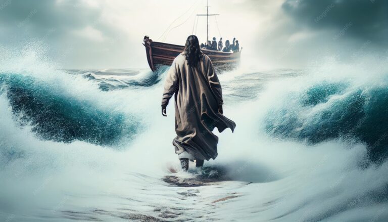 a blink of an eye, Lack Of Faith, JESUS, WALKING, ON ,WATER