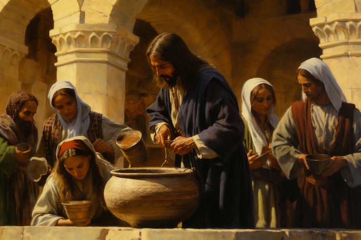 a blink of an eye, They Have No More Wine, Jesus, wine, at, wedding