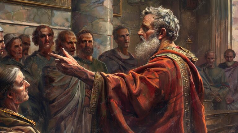 a blink of an eye, A Witness Of Christs Sufferings, Peter, talking, with, crowd