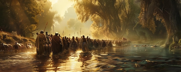 a blink of an eye. Those With Him Are Brave, david, crossing, river