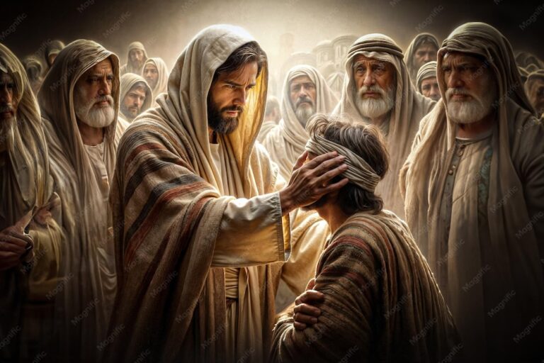a blink of an eye, Blind From Birth, jesus, healing ,blind, man