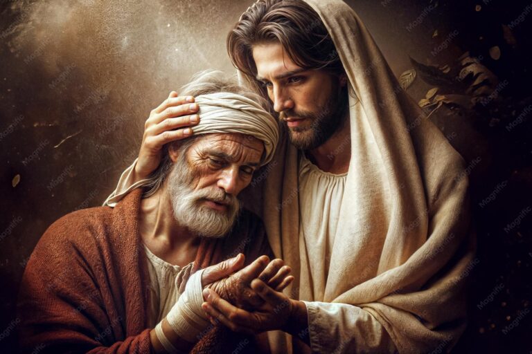a blink of an eye, The Holy Spirit, jesus.heals,man,with, leprosy