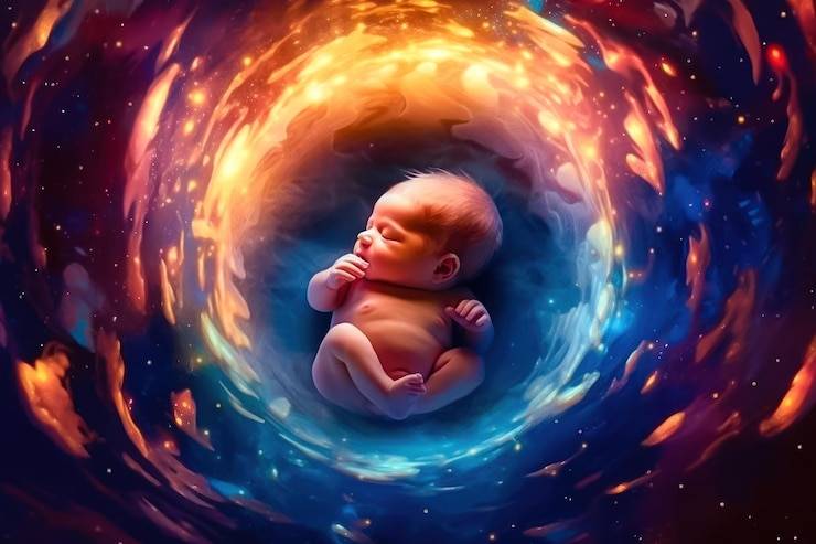 a blink of an eye, Put God at Center, baby, born, with, soul