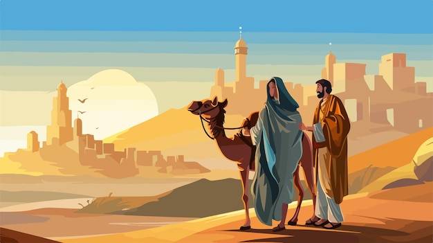 a blink of an eye, The Journey to Bethlehem, Mary, and, Joseph, on, way, to, Bethlehem