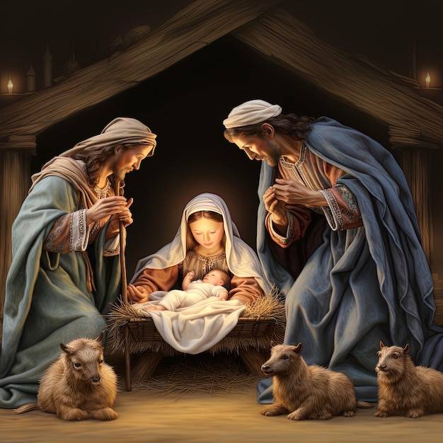 a blink of ah eye, A Faith That Moves, Mary, Jesus, and, shepards